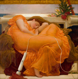 clairescornercafe:  magicwandarthistory:  Flaming Hitachi by Sir Frederic Leighton.   It’s Art  .