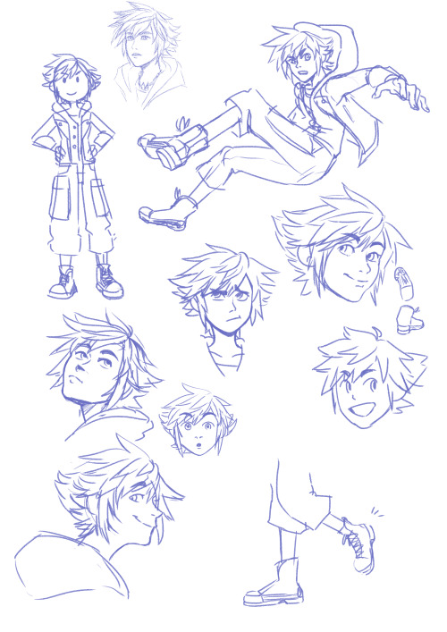 stream doodles tryna figure out sora’s kh4 look