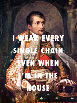 flyartproductions:  Just as a reminder to myself, Napoleon (1805), Andrea Appiani / Started From The Bottom, Drake 