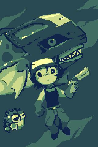 mistalenoz:  Original cavestory artworks by Pixel. Pixel is a boss. He makes a great game, great music, and great art. 