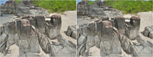 vlkphoto: Columnar basalt .. [3 / 3] The causeway to Madagascar, at St. Mary’s Island, KA. To 