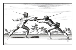 Ultragonk:  A Plate From Capo Ferro. Notice How The Fencer On The Right Has Stepped