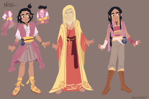 outfit referances for my dnd character, katanna