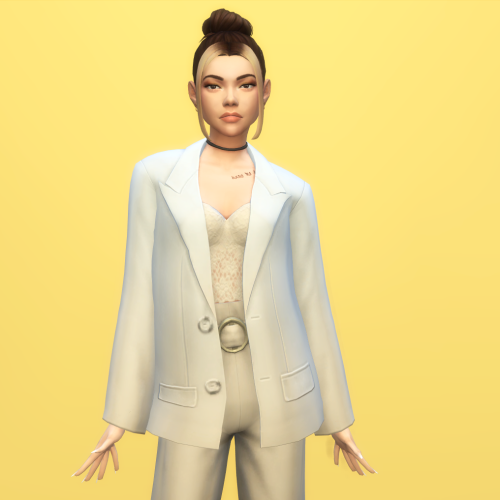 powluna: ANYA Base Sim by @sulsulsimsam on TwitterHair | Hair Streaks | Earrings | Necklace | E