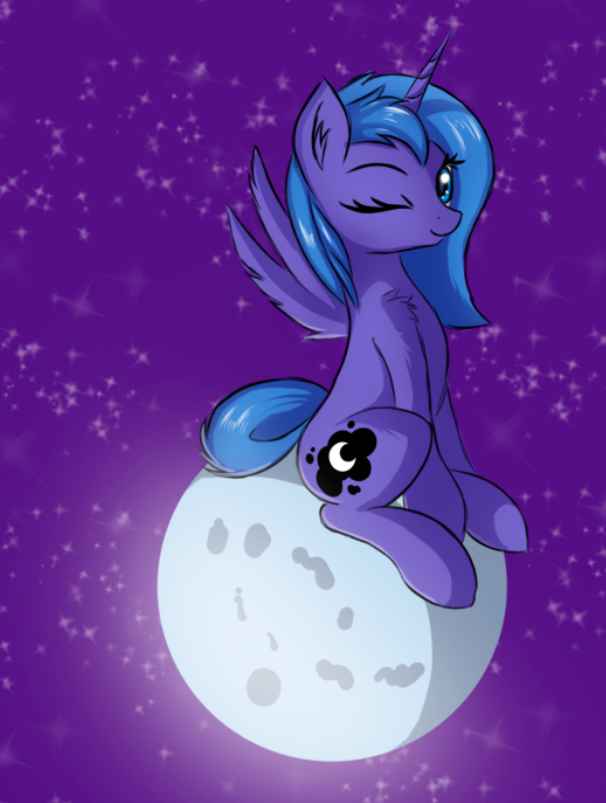 twiren:And yeap, here’s a little Moonhorse doodle :з &lt;3