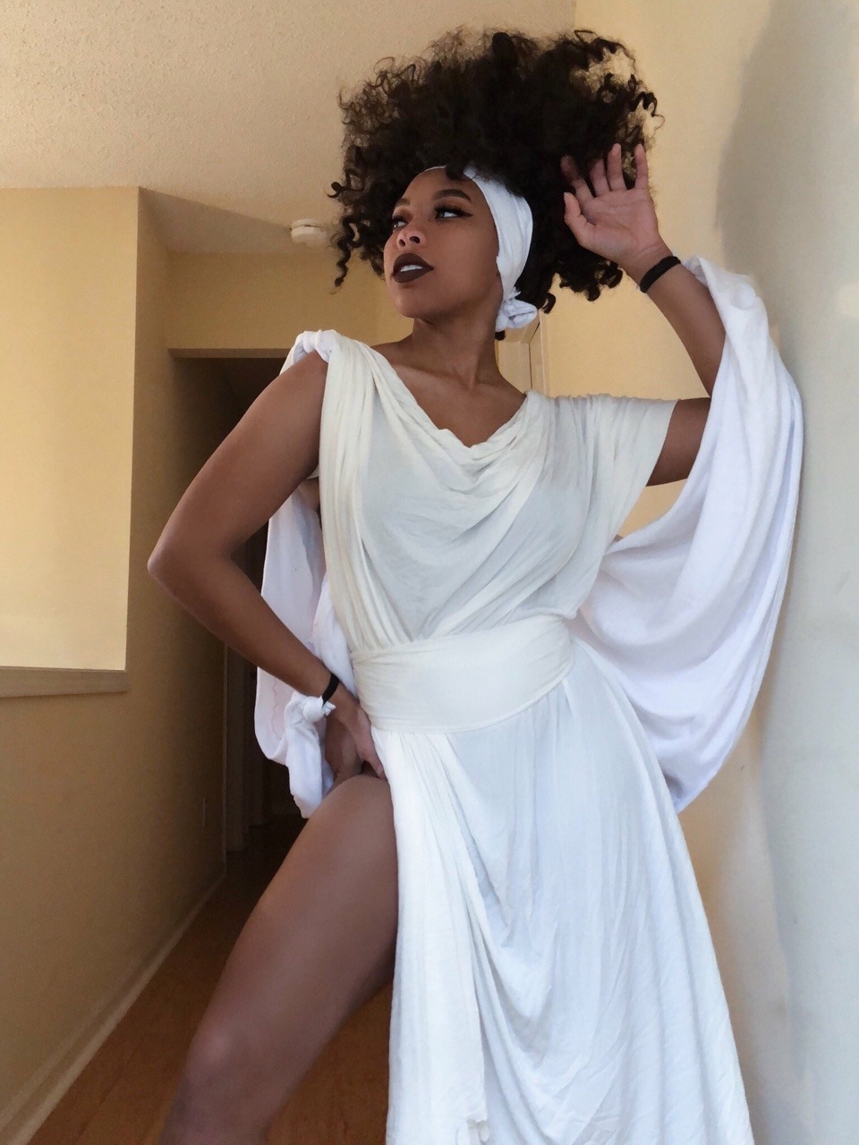 dmcoffee: kieraplease: I know it’s way too early. But here’s a dress I made for
