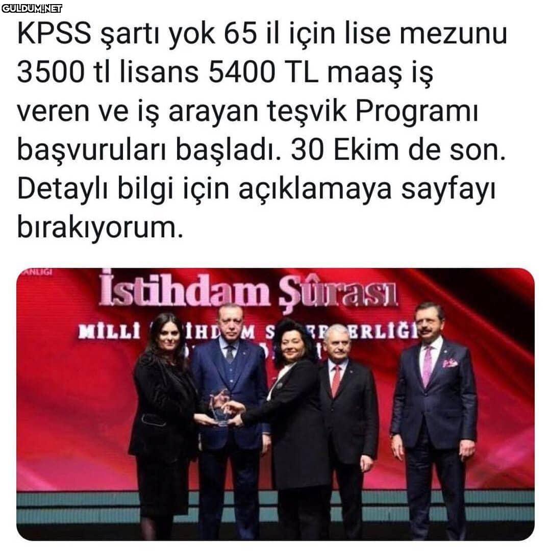 KPSS şartı yok ! 65 il...