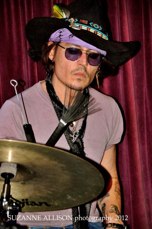 TBT: Johnny Depp, the drummer.As we know, Johnny is a multi instrumentalist, and 10 years ago, on Ma