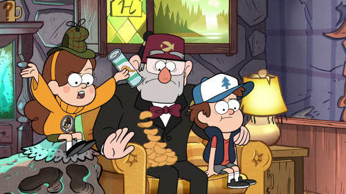 aspiring-procrastinator:ok but can we just appreciate how mabel drops her chips all over stan and he