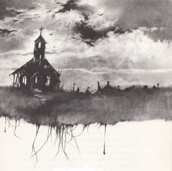 red-lipstick:  Stephen Gammell - The Church from More Scary Stories to Tell in the Dark. Don’t know if any of you had the pleasure of reading the three scary stories illustrated by Stephen Gammell when you were kids but if you did you would never have