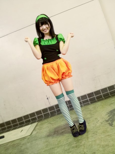 akibeya:  植田碧麗 - Google+ - 今日の全身写真(＾ω＾) かぼちゃイメージのコスプレしたよ♡♡  植田碧麗