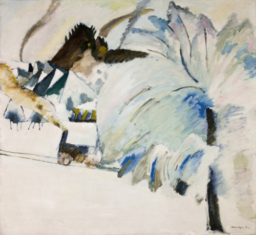 slam-modern: Winter Landscape, Wassily Kandinsky, 1911, Saint Louis Art Museum: Modern and Contempor
