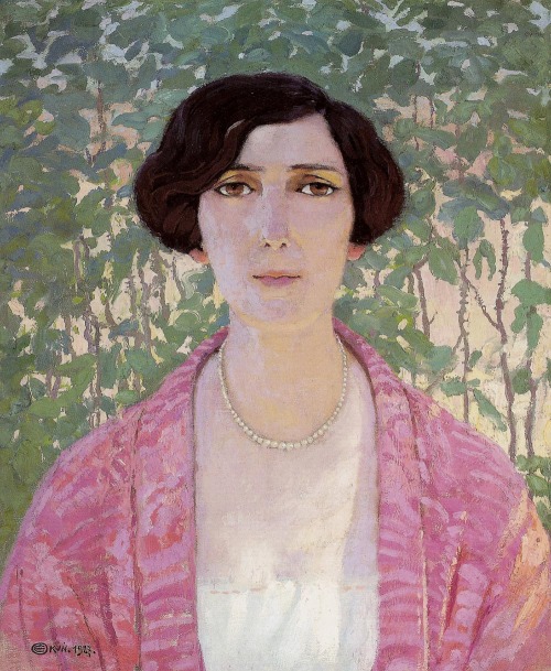 EDWARD OKUNPortrait of Baroness FrewertOil on Canvas