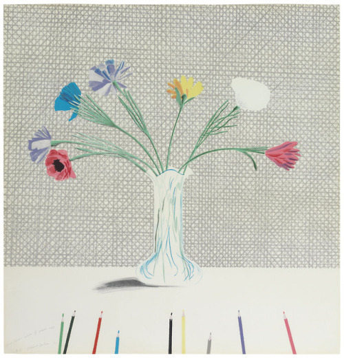 thingsmagazine:David Hockney - Coloured Flowers Made of Paper and Ink