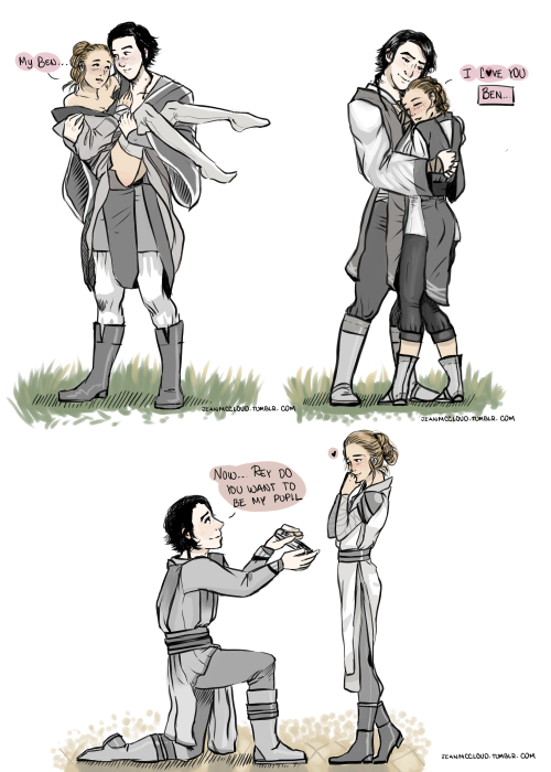 perrydowning: poor-queequeg: hello-reylo:  jeanmccloud:   Ben and Rey in an alternative universe dec