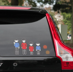 science-officer-spock:  Star Trek Family Car Decals from ThinkGeek