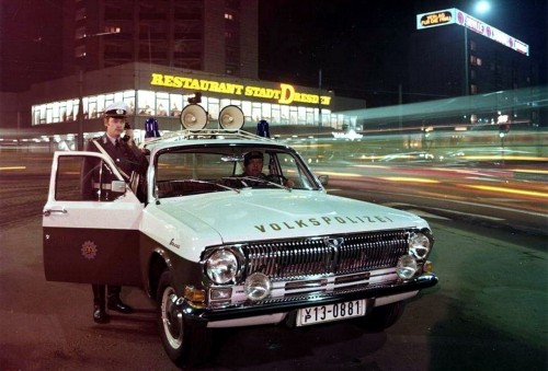 partisan1943: Volkspolizei GAZ 24 Volga patrol car.