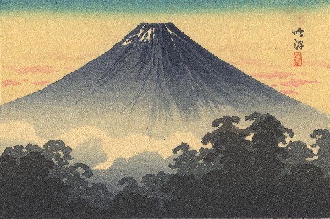 Shotei Takahashi  Mt. Fuji as seen from Narasawa  1939Publisher: Shobido Tanaka