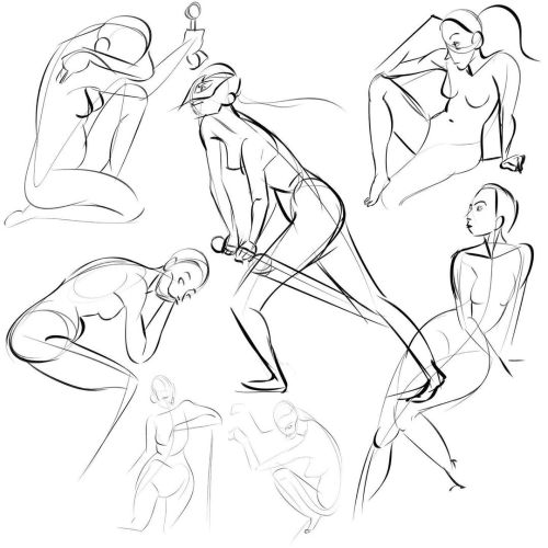 For the past year I’ve been trying really hard to start every day with gesture/figure drawing.