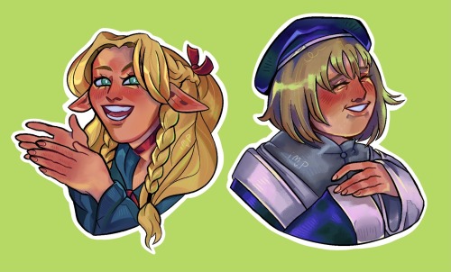 I'm Working On Some Dunmeshi Stickers And The Lesbians Are Finished:) Truly The Women Of All Time