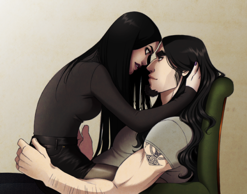 Aarne and Natasha. They’re both metalheads, hate a lot of things but love their dogs.