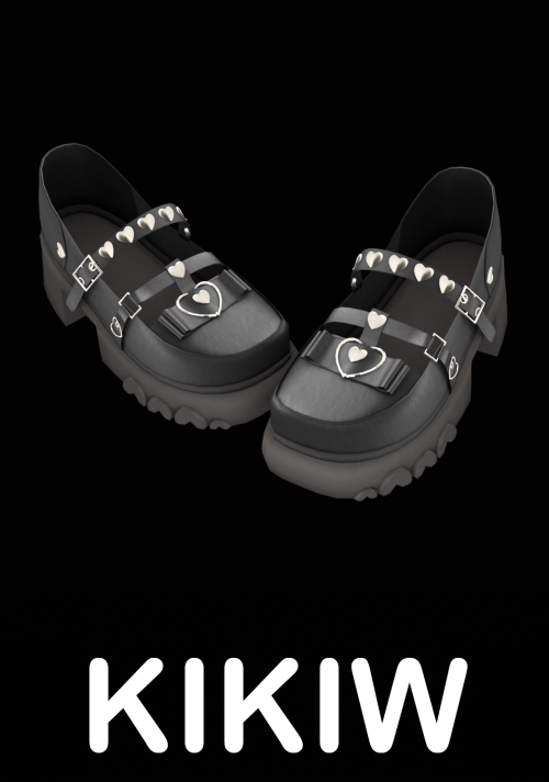 kikiw-sims:[KIKIW]Nice little leather shoes *New mesh*5 colors*Base game compatible*Female*HQ text