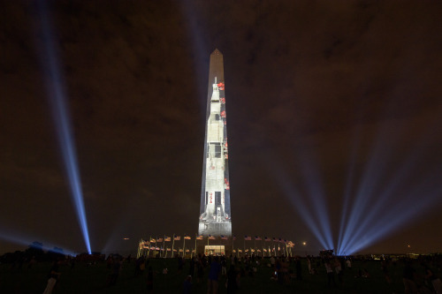 50 years ago, three Apollo astronauts rode this 363 foot tall rocket, the Saturn V, embarking on one