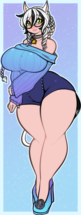 tehbuttercookie:  “Highwaisted Shorts r in” YCH Commission for professorbic