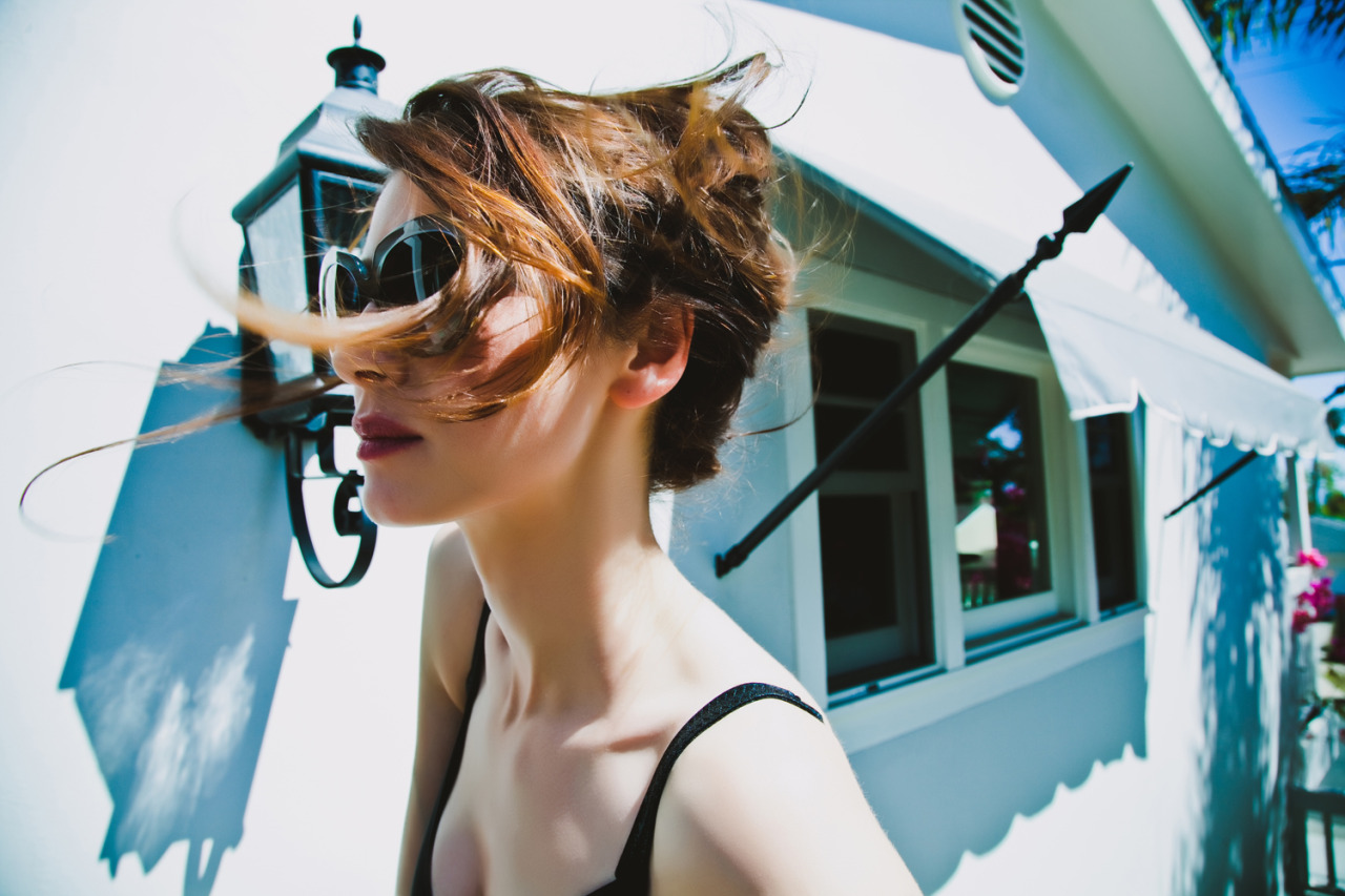 LUMETE SUNGLASS CAMPAIGN (lost weekend - stairs) models : Caitriona Balfe photographed
