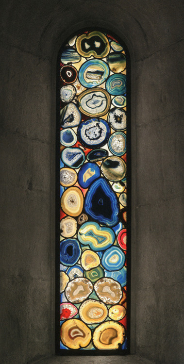 fernsandmoss:Sigmar Polke’s agate ‘stained glass’ windows for the Grossmunster church in Zurich