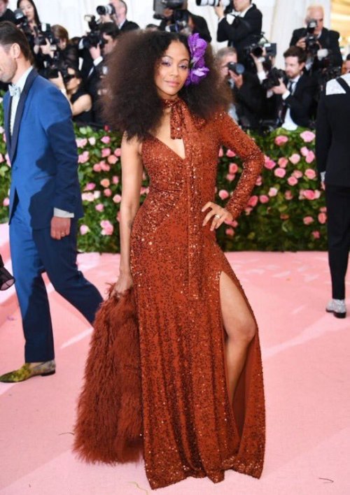 Pretty But OFF-Theme Met Gala 2019Gemma Chan, Lily-Rose, Kim K, Dakota Johnson, Halsey,Zoe Saldaña, 