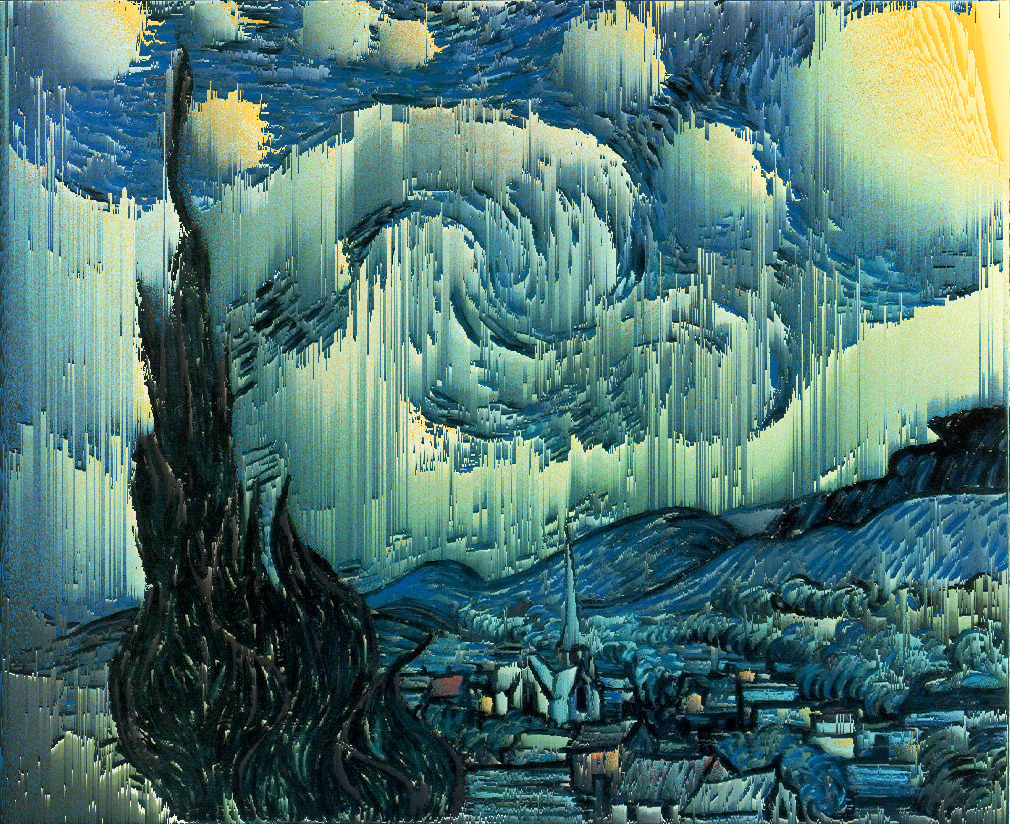 fragm3ntal:  ddataa: Glitch of: Starry Night  x 
