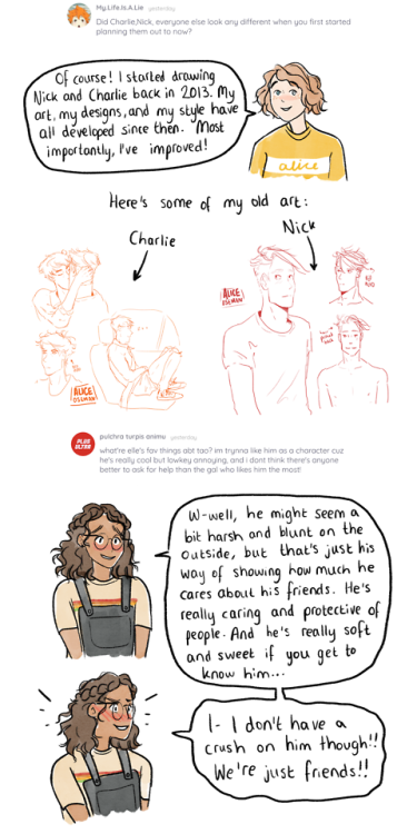 heartstoppercomic:There are a couple more questions/answers over on Tapas! I couldn’t fit them into 