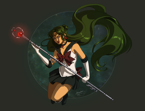 jenniehalen:Sailor Pluto! &lt;3The close-up is at 66.7% of the original size.