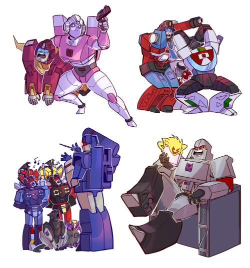 herzspalter:A whole buncha G1 stickers, my friends!These will be available at the table I share with