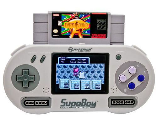 awesomeshityoucanbuyx:  SUPABOY Portable Pocket SNES Console  Oh the retro pixelated
