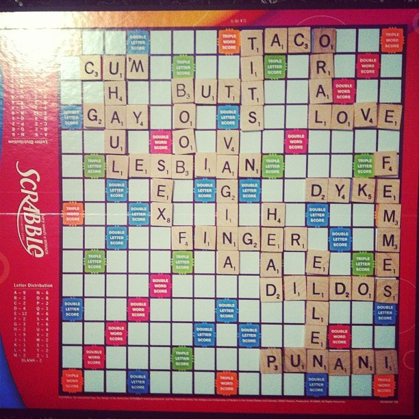 jennaanne01:  Inappropriate lesbian Scrabble  Uhaul&hellip; Bwahahaha!