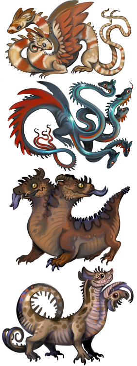 sparrowlucero:more adoptables. This time it’s little hydras.$35 USD eachCan be used as art for your 