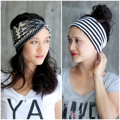 DIY Headband 2 Ways Tutorial from Delia Creates. For this 10 minute DIY you can wear the ruching in 