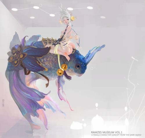animeclay:  Xi Zhang (豆三先) also known as Ramzes I absolutely love Xi Zhang’s work and am blown away by the incredibly unique aesthetic of his colorful, cyborg, animal, Asian-fantasy/sci-fi concepts. Seemingly, the best way to get a look at Xi