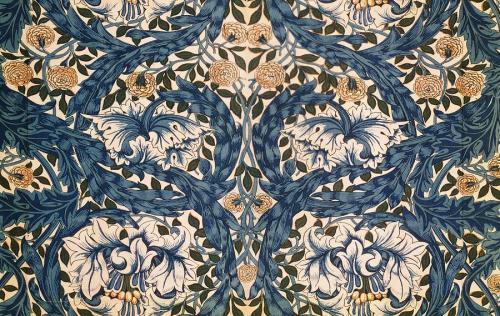 arthistoryminor:Blue Wallpapers & Textiles // William Morris // Mid-19th Century