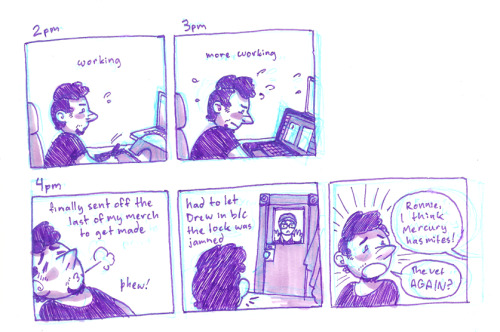 If you all follow me on Twitter, you might have already seen all of my comics for Hourly Comic Day o