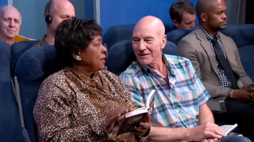 laughingsquid:Patrick Stewart Acts Out Annoying Airline Passengers