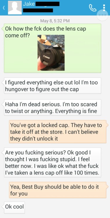 My friend asked me to help him with his new camera…