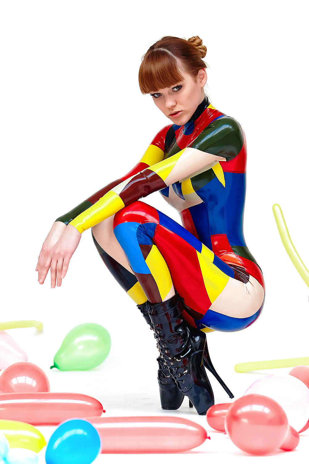 allanon1960:MultiColoured Catsuit, Alexandra Potter
