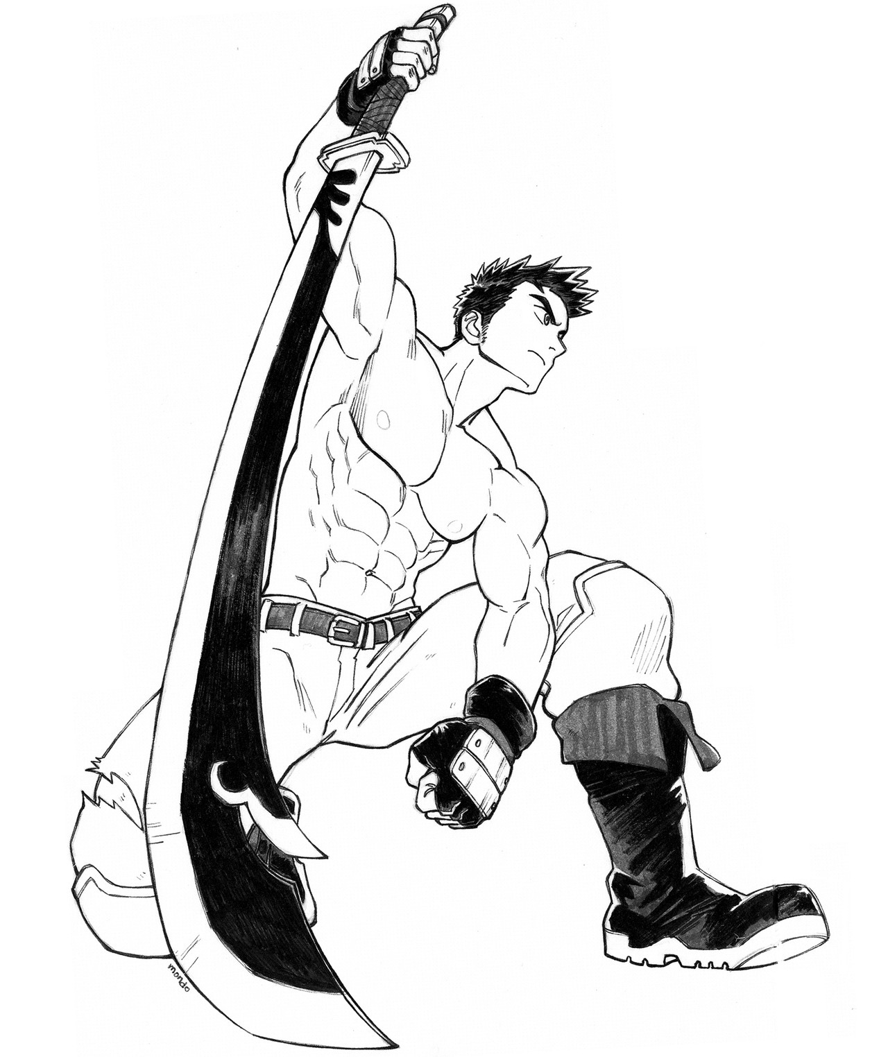raymondoart:       The first 7 inktober of mine this year!! I’m tackling dynamic