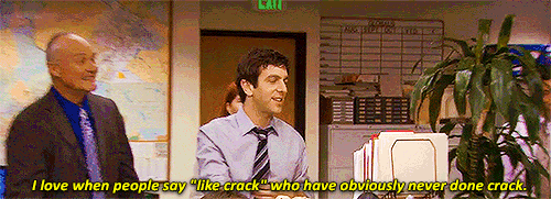 Ryan from The Office on crack similies