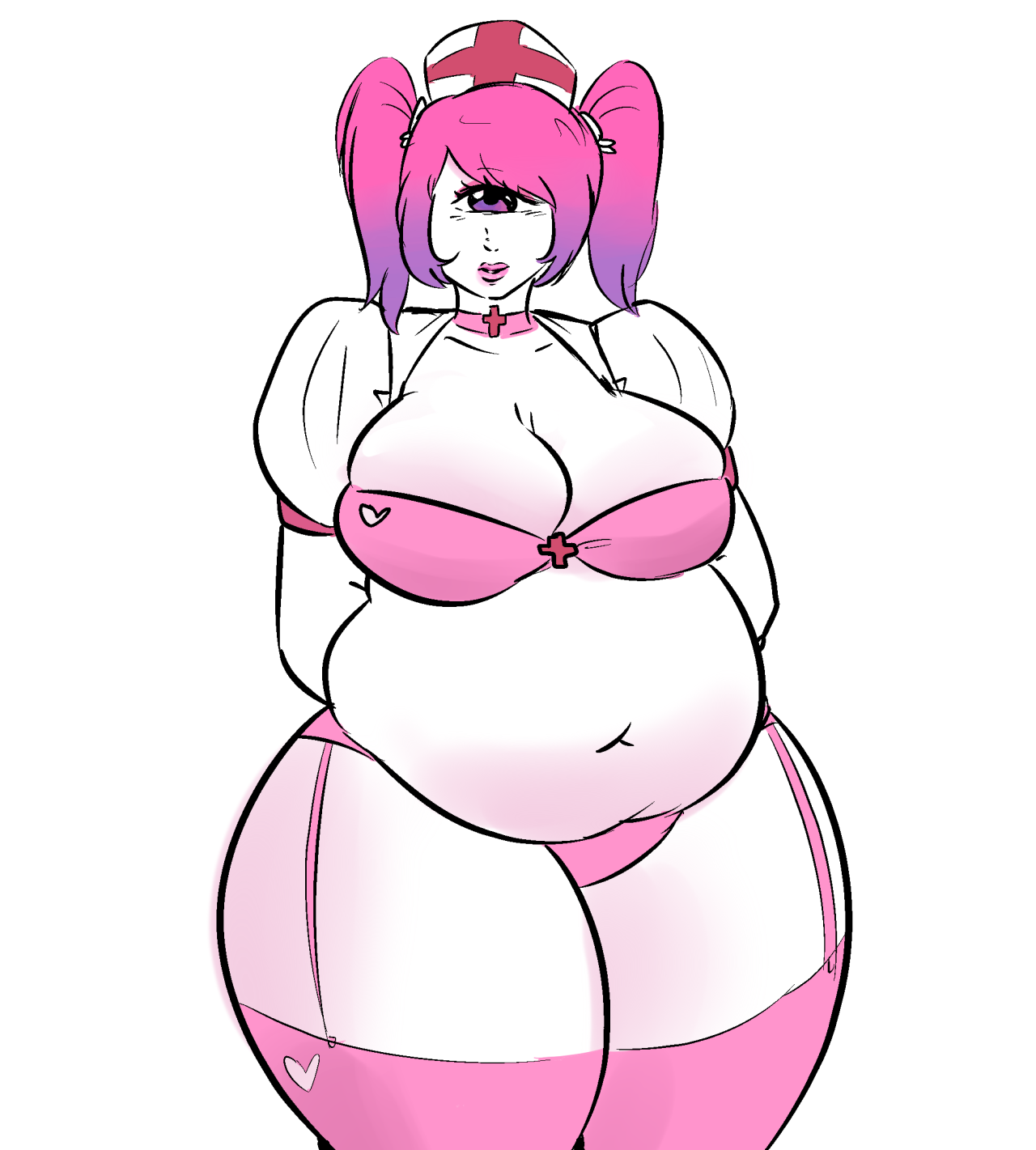 lewdsona:  SO I WANTED TO DRAW @steffydoodles lovely cyclops but also a chubby girl
