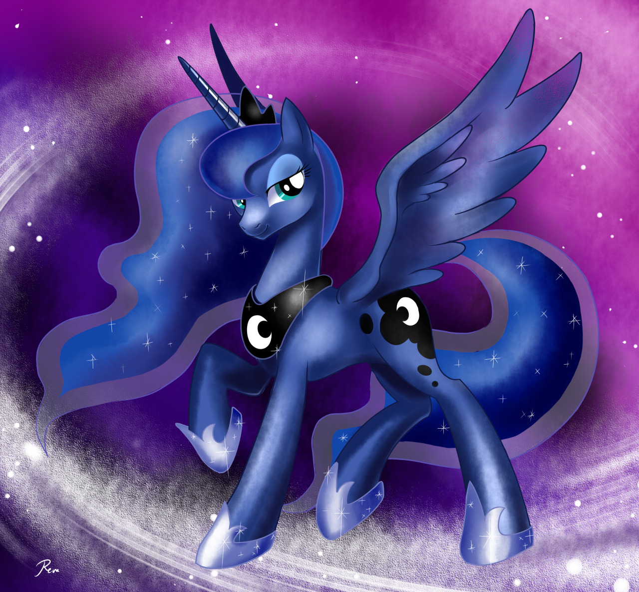 that-luna-blog:  Princess Luna by RenoKim I took so much care to draw her, “Princess