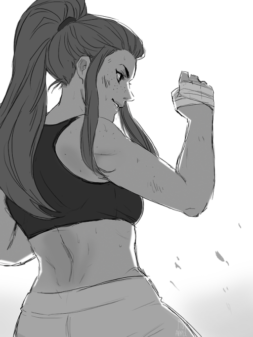 I crawled out of my grave to sketch something of Brigitte (=w=)